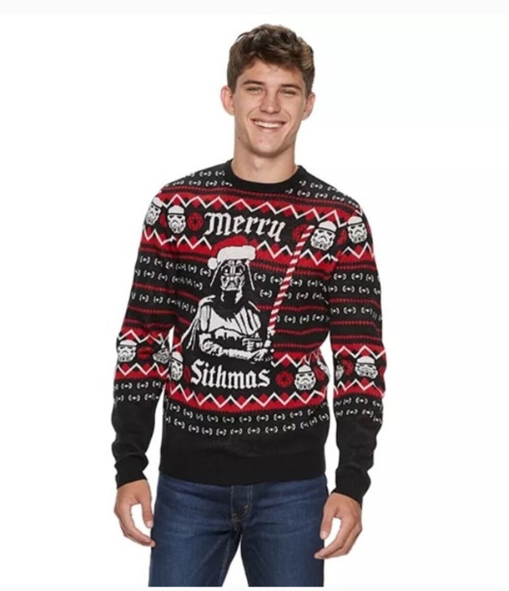 Star Wars Merry Sithmas Ugly Christmas Sweater Mens Large Holiday Darth Vadar